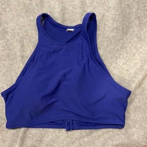 blue swim top